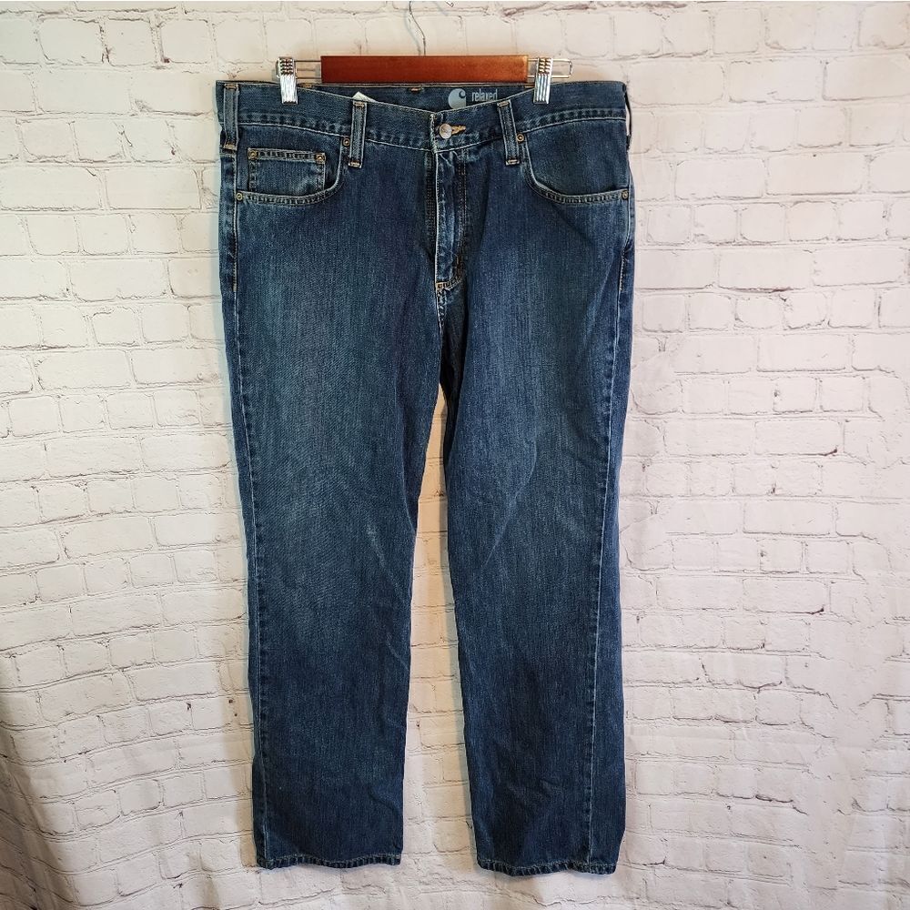 Men's Carhartt straight/relaxed jeans, size 36 x 32